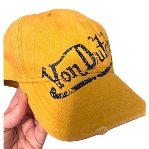 NWT Von Dutch distressed mustard yellow hat - Picture 3 of 10